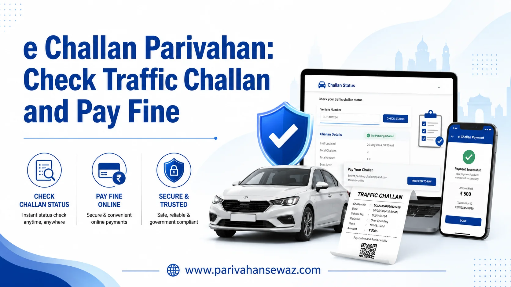 e Challan Parivahan: Check Traffic Challan and Pay Fine Online 1 e Challan Parivahan