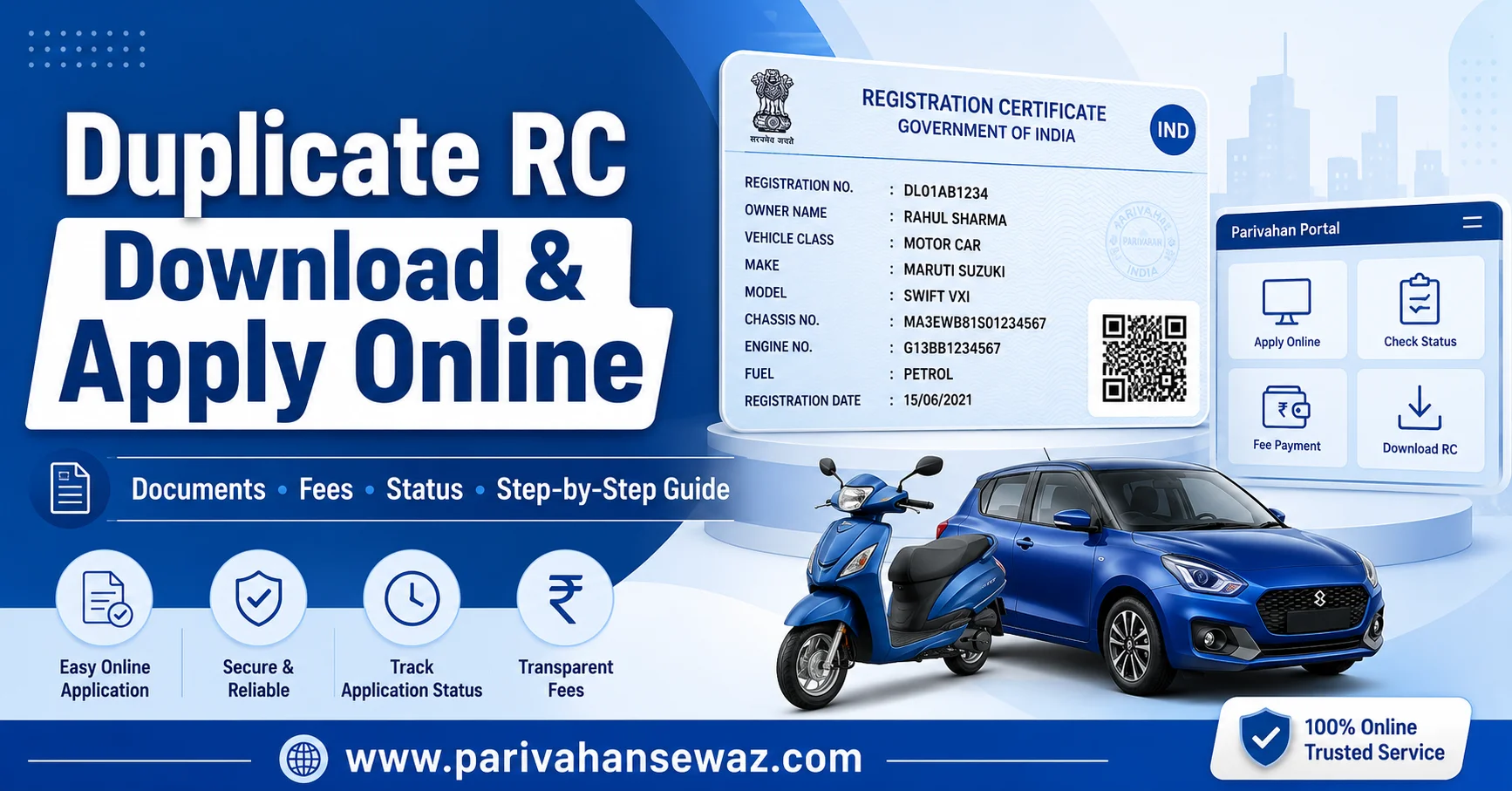 Duplicate RC Download and Apply Online